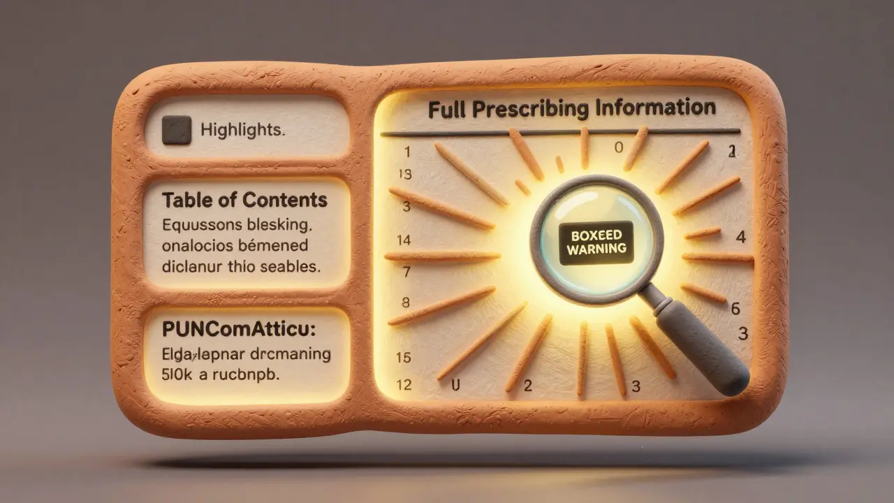 How to Read FDA Drug Labels: Understanding Key Information Sections