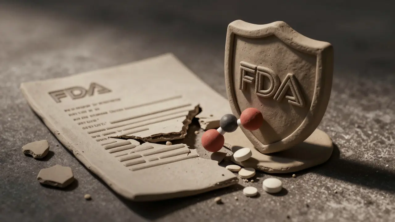 Patent crumbling as FDA shield protects drug molecule